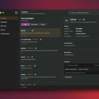 Viewing installed apps in Homebrew.